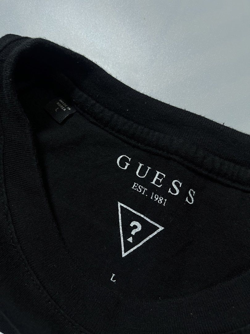Guess Shirt (Category: Tshirts & Polo Shirts ) located in Cebu City. Submitted by lottaloots.ceb14 (Listing ID 1468236505, Image 3). Description: Guess Shirt In excellent condition No issues Size L Dimensions: 20x27 Color rate: 9.8/10 499 + Shipping fee Location: Cebu.