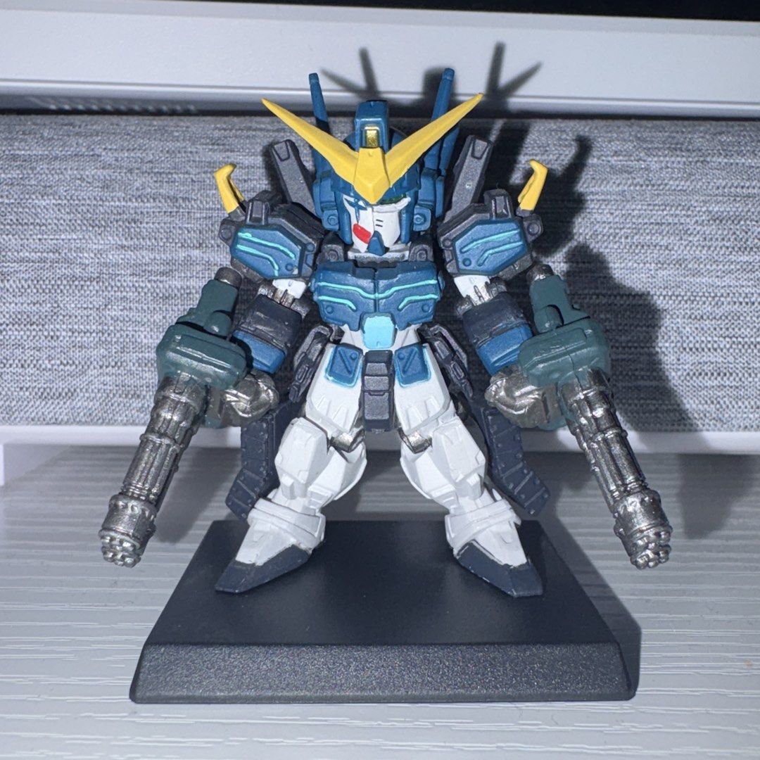 Gundam Heavyarms EW Converge (Category: Gundam & Model Kits) located in Cainta. Submitted by kgncollectibles (Listing ID 1468107913, Image 1). Description: Heavyarms Endless Waltz Converge WYSIWYG No box RFS: Decluttering Gcash or GoTyme Lalamove, Gogo Xpress or J&T Thanks! - SD Gundam Heavyarms Custom figure - Includes black display stand - Features striking blue, white, and dark gray color scheme with yellow V-fin - Equipped with iconic dual ga