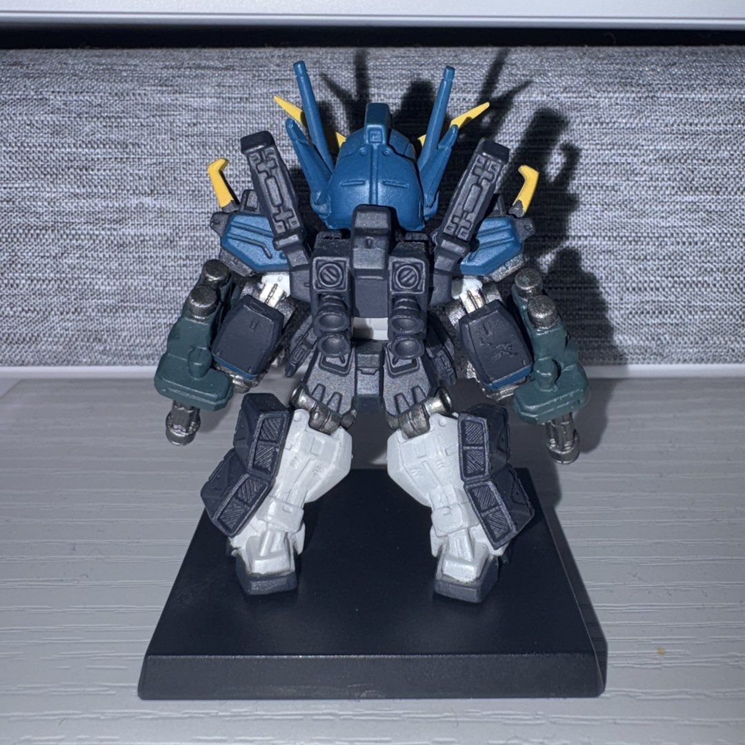 Gundam Heavyarms EW Converge (Category: Gundam & Model Kits) located in Cainta. Submitted by kgncollectibles (Listing ID 1468107913, Image 2). Description: Heavyarms Endless Waltz Converge WYSIWYG No box RFS: Decluttering Gcash or GoTyme Lalamove, Gogo Xpress or J&T Thanks! - SD Gundam Heavyarms Custom figure - Includes black display stand - Features striking blue, white, and dark gray color scheme with yellow V-fin - Equipped with iconic dual ga
