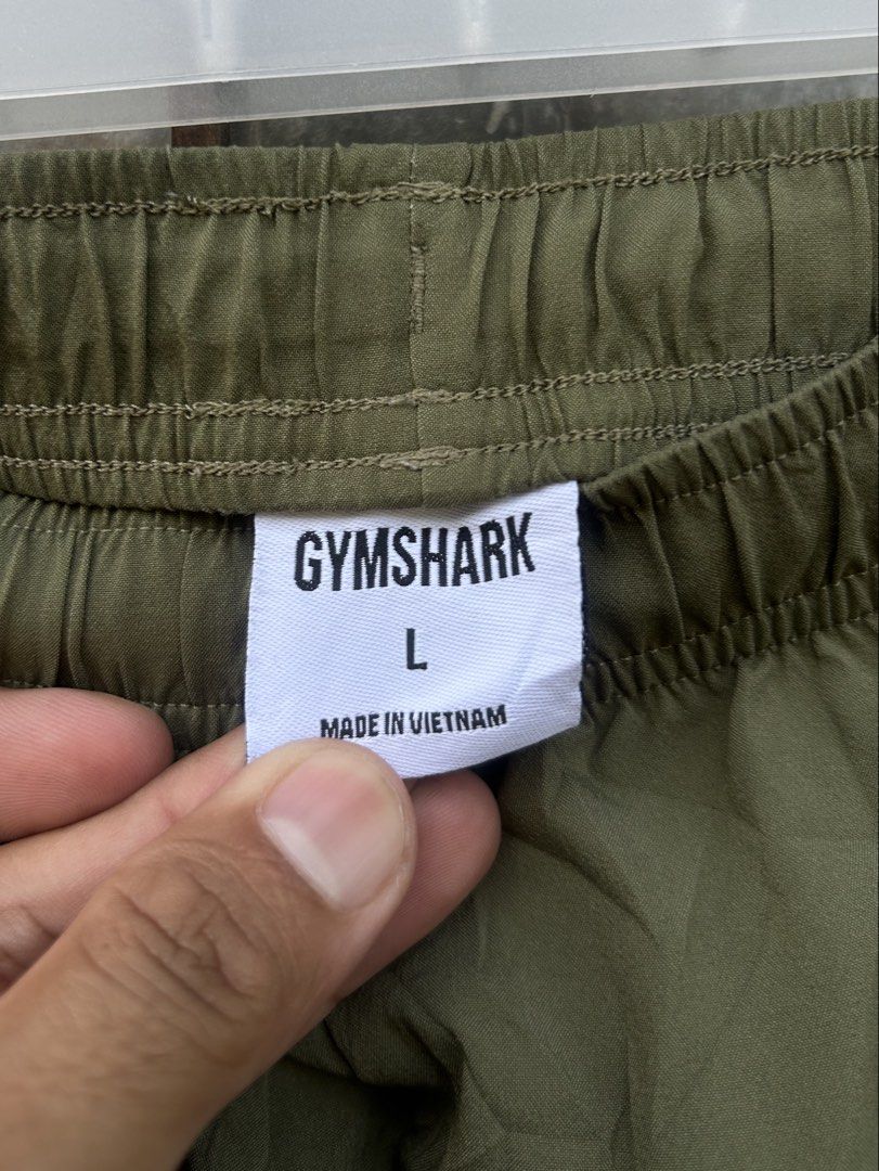 Gymshark Shorts (Category: Activewear) located in Tuguegarao City. Submitted by 2giefinds (Listing ID 1468130596, Image 3). Description: Size: Large on tag Dimes: Waistline:30-34 x L:17 x Leg opening: 12 Condition: Excellent Color Rate: 10/10 Issue: Stain *see last photo .
