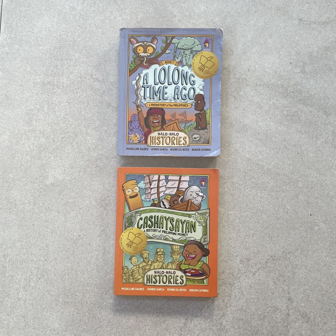 Halo Halo Stories 2pcs (Category: Storybooks) located in Muntinlupa City. Submitted by mrsalifestyle (Listing ID 1468141985, Image 1). Description: A Lolong Time Ago Cashaysayan.