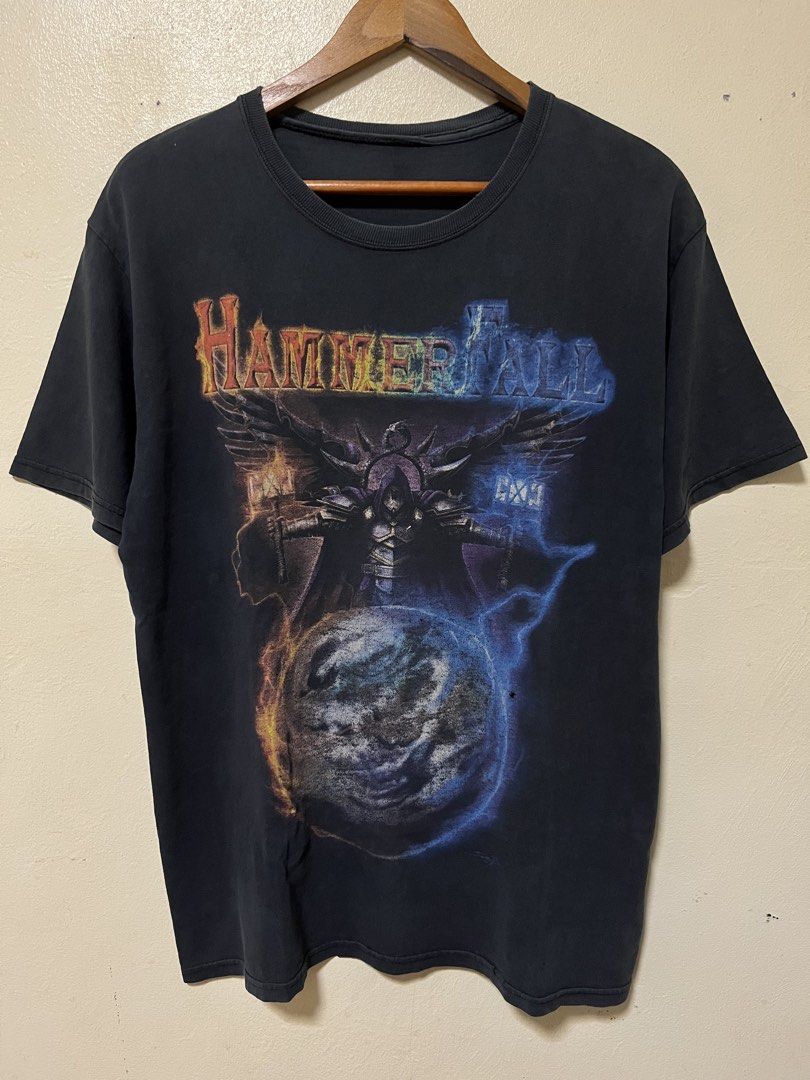 HAMMER FALL 2010 TOUR Band shirt (Category: Tshirts & Polo Shirts ) located in Manila. Submitted by jils.vtg (Listing ID 1468181456, Image 1). Description: Removed tag Large size Issues: Pinholes, hairlines, good fade Pm sa dimes!.