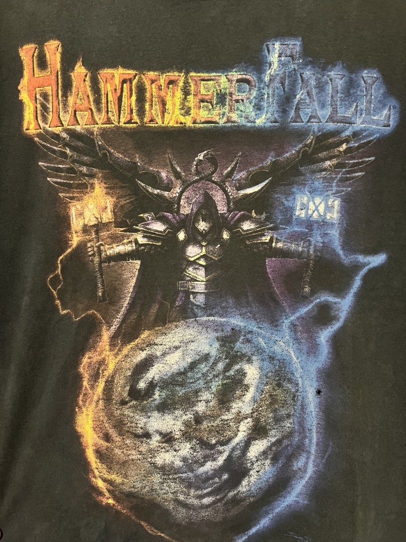 HAMMER FALL 2010 TOUR Band shirt (Category: Tshirts & Polo Shirts ) located in Manila. Submitted by jils.vtg (Listing ID 1468181456, Image 3). Description: Removed tag Large size Issues: Pinholes, hairlines, good fade Pm sa dimes!.