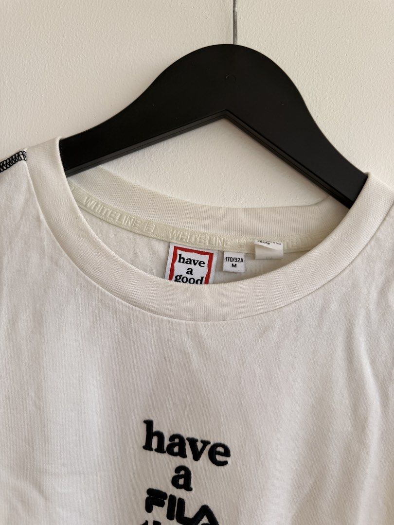 have a good time x fila (Category: Tshirts & Polo Shirts ) located in Cavite. Submitted by dalowf (Listing ID 1468168407, Image 2). Description: have a good time x fila tee 21 width 26 length yellow stains.