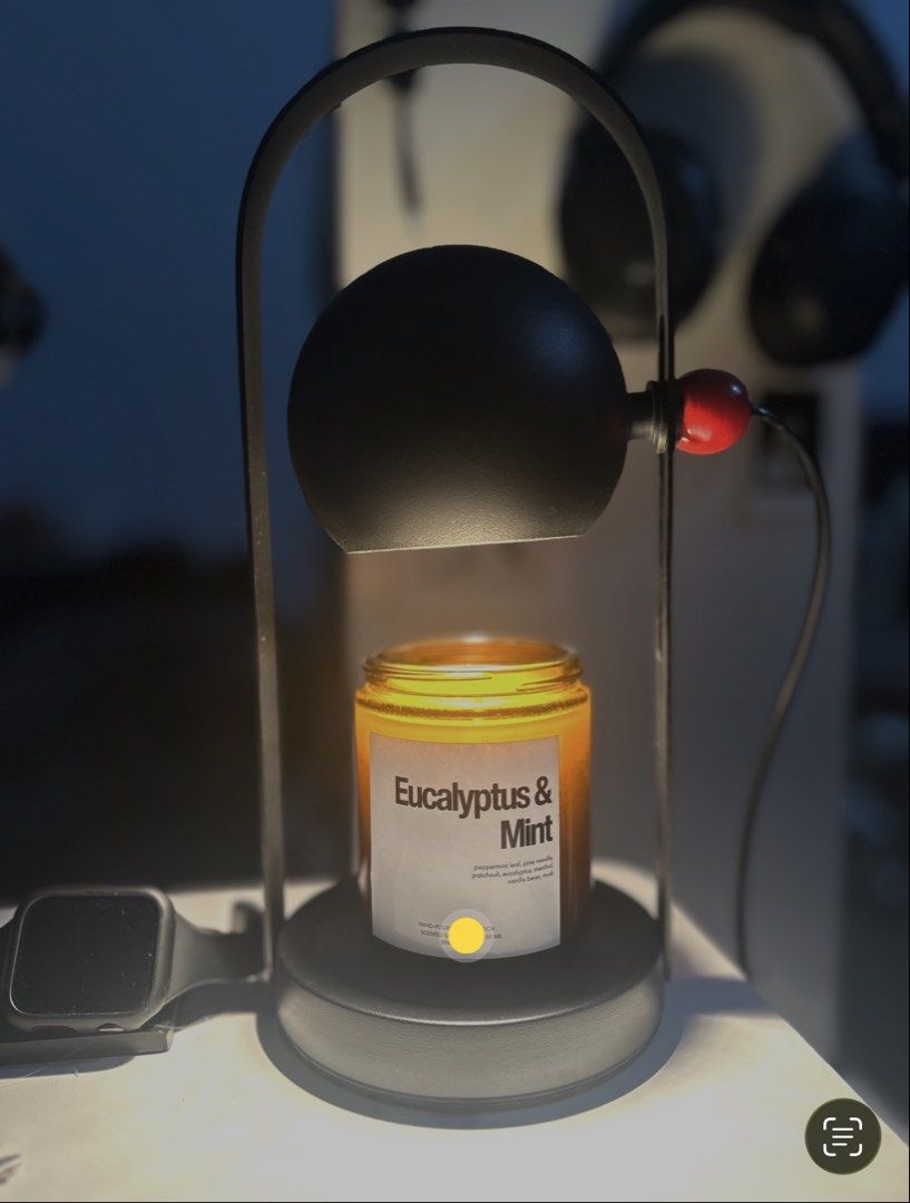 Height Adjustable Candle Warmer with Timer and Dimmer (Category: Lighting) located in Pasay City. Submitted by 05Nkkngl (Listing ID 1468182728, Image 2). Description: - Color: Sleek Black - Height-adjustable design to fit various candle sizes - Built-in timer and dimmer to control melt rate and scent intensity - Safe, flameless alternative to traditional burning candles - Includes 2 FREE bulbs - Perfect stylish accessory for your bedside table or