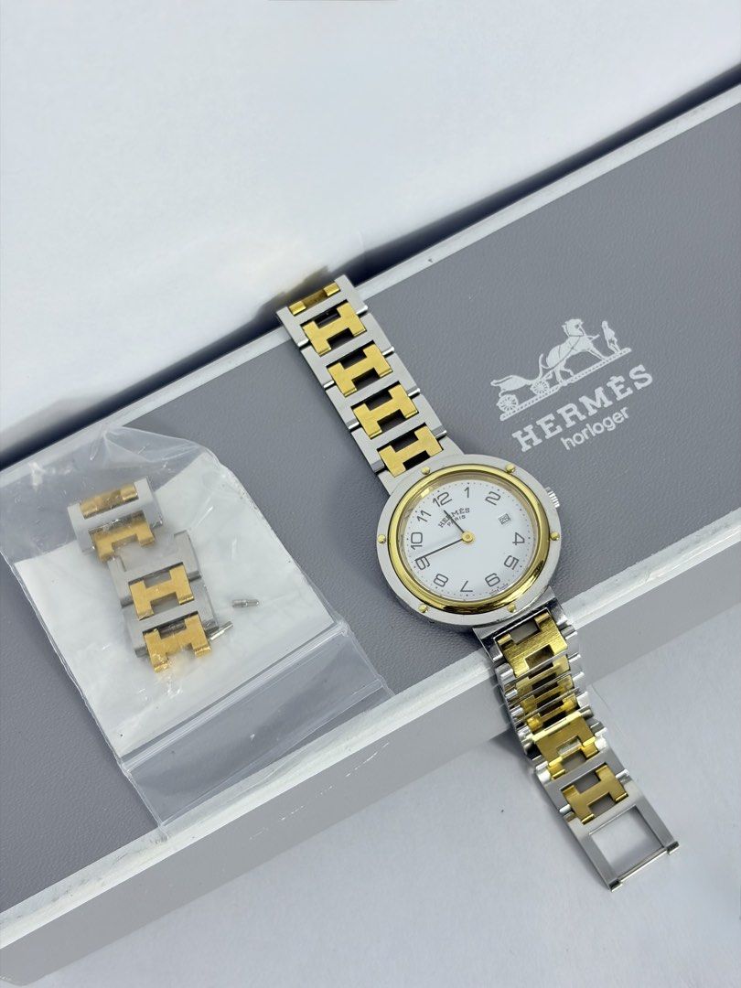 Hermes Clipper (Category: Luxury Watches) located in Pasig City. Submitted by fjrd_relovedluxury28 (Listing ID 1468139133, Image 1). Description: With extra links.