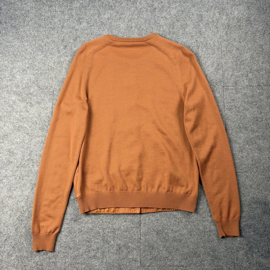 Hermes Coffee Leather Jacket (Category: Luxury Apparel) located in Manila. Submitted by yourtherapist_ (Listing ID 1468247383, Image 3). Description: Hermes Coffee Leather Jacket Size: 36 Condition: Excellent Flaw: Minor 2 tiny dark spots shown in photos Material: 100% Lambskin, 100% Virgin Wool Made in: Italy Measurements Width: 18 Length: 24 Shoulder: 16 Sleeve: 24 Hem: 15 25,000.