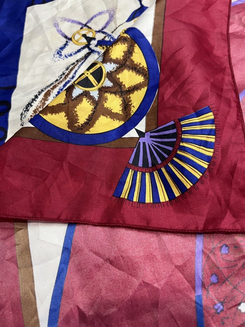 HERMES silk scarf (Category: Scarves) located in Bulacan. Submitted by letsfindukaywithme (Listing ID 1468169329, Image 3). Description: HERMES silk scarf 35x35" Like new No issue +sf payment first Ship via J&T .