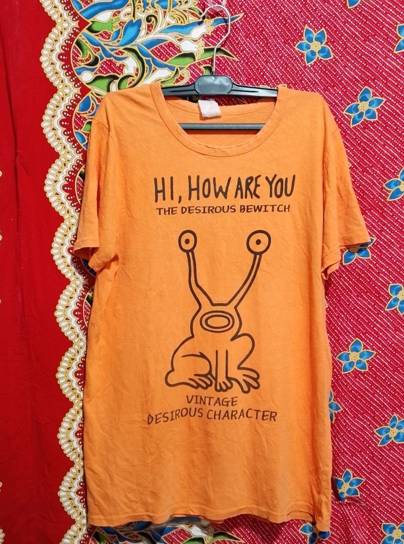 Hi How Are You (Category: Tshirts & Polo Shirts ) located in Davao. Submitted by outdatedfinds (Listing ID 1468135421, Image 1). Description: Hi, How Are You Album by Daniel Johnston Kurt Cobain Vibes Faded Tag size 20X28.5 some loose stitching with side seam 550 Plus SF Davao City Location hmu .