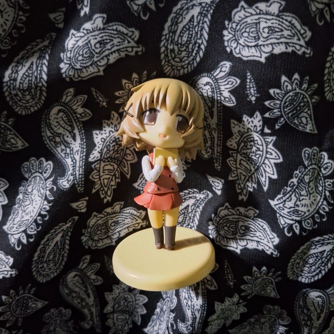 Hidamari Sketch: yuno Mini Figurine (Category: Figurines & Statues) located in Manila. Submitted by rmmmko (Listing ID 1468230104, Image 1). Description: 🧴: yuno mini figurine. Im not sure about the exactly size but will do a comparison if you like to know though 🧴: really difficult to find these so I just stop searching and hoping she goes to a good home 🧴: check each image 🧴: Decluttering stuff I don't have any interest it 🧴: Everything is
