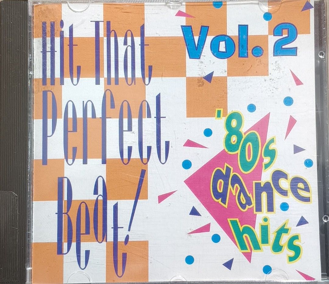 Hit That Perfect Beat Volume 2 80s Dance Hits CD (Category: CDs & DVDs) located in Manila. Submitted by ruelcabrer77078 (Listing ID 1468208364, Image 1). Description: - Album: 80s Dance Hits Compilation - Featured Artists: Men Without Hats, Pet Shop Boys, Dead Or Alive, Bronski Beat, and more - Label: MCA Records - Release Year: 1995 - Packaging: Standard jewel case with printed tracklist - Condition: Good / Tested working - Perfect for 80s synth