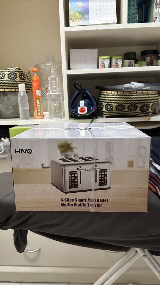 Hiva 4-Slice Smart Mini Toaster (Category: Ovens & Toasters) located in Pasig City. Submitted by outgrownfaves (Listing ID 1468256697, Image 1). Description: Brand new & sealed Slightly negotiable but no to low ballers. 📍Pacific Village, Muntinlupa.