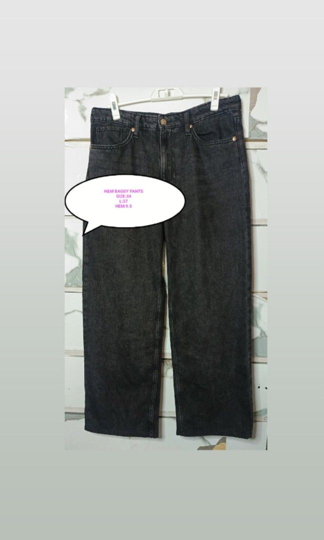 H&M BAGGY PANTS MEN 34 (Category: Jeans) located in Quezon City. Submitted by ahyazheabea (Listing ID 1467721559, Image 1). Description: .