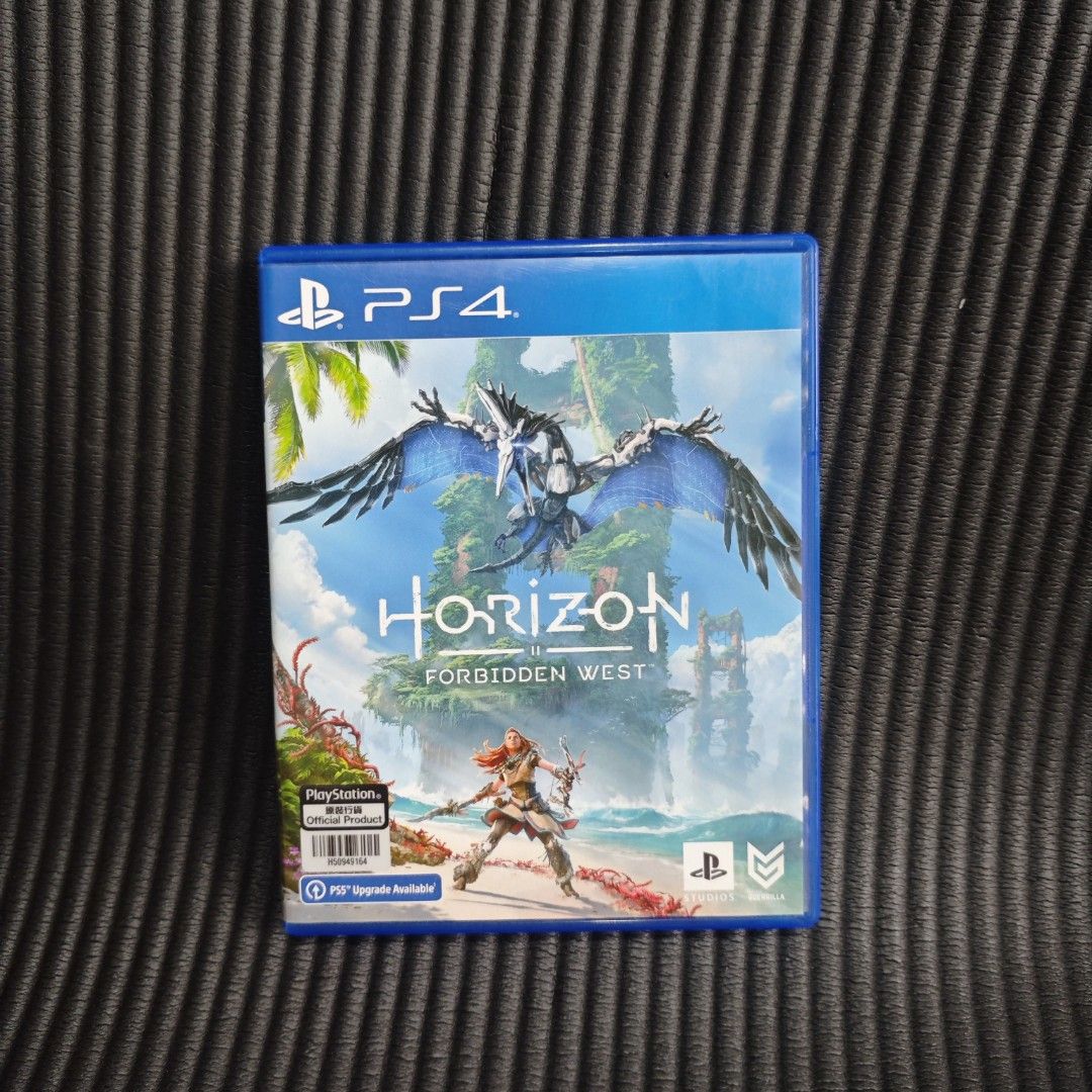 Horizon Forbidden West PS4 Game (R1) (Category: PlayStation) located in Quezon City. Submitted by shopme_gadget30 (Listing ID 1468125123, Image 1). Description: kindly read the details first for sale fixed price good condition tested and working with Case and disc game compatible to ps4 /ps5 console R1 Region qc area meet up: sm north shipping fee must shoulder by the buyer via lalamove or grab payment: bdo/gcash happy gaming everyone.