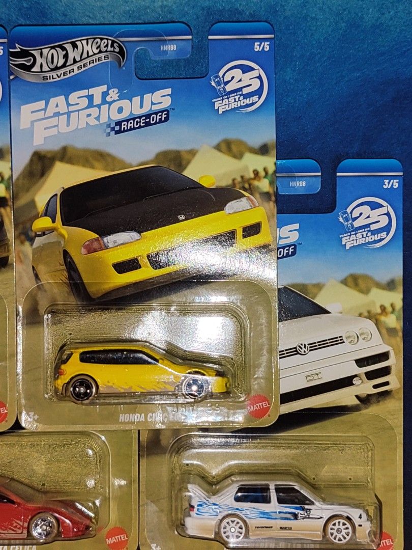 Hot Wheels Fast & Furious Race Off #1-#5 set // 1300php (Category: Vehicle & Diecast Models) located in Quezon City. Submitted by edrielgp (Listing ID 1468148782, Image 3). Description: Hot Wheels Fast & Furious Race Off #1-#5 set // 1300php Honda Civic EG Honda S2000 etc. Payment - gcash or gotyme Meet up by schedule Location: Wilcon City Center Visayas Ave., Quezon City J&T, LBC & Lalamove - SHIPPING everyday.