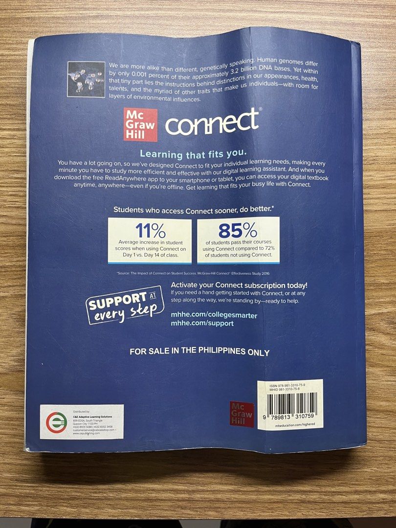 Human Genetics: Concepts and Applications Thirteenth Edition Ricki Lewis (Category: Textbooks) located in Manila. Submitted by lyssdmnqjs61312 (Listing ID 1468187928, Image 2). Description: - Title: Human Genetics Concepts and Applications (13th Edition) - Author: Ricki Lewis - Publisher: McGraw Hill (International Student Edition printed for the Philippines) - ISBN: 9789813310759 - Format: Softcover manual - Condition: Standard academic conditio