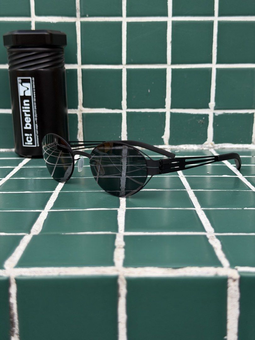 IC! BERLIN (Category: Luxury Accessories) located in Angeles City. Submitted by secondluxph (Listing ID 1468193964, Image 3). Description: -IC! BERLIN NOEMI SUNGLASSES IN BLACK -MATTE BLACK 02A COLOR WAY WITH DEEP GREY-BLACK LENSES -PRISTINE CONDITION -WITH CASE -JAPAN/ HONGKONG SOURCE.