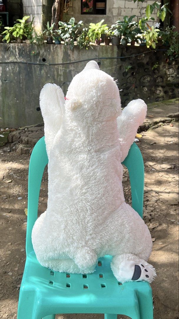 IKEA Polar Bear 80cm Plush Toy (Category: Plushies & Soft Toys) located in San Jose del Monte. Submitted by faithyfairy_ (Listing ID 1468102144, Image 2). Description: - Item: IKEA Polar Bear Stuffed Toy - Size: Large, 80cm long - Material: Ultra-soft white plush with embroidered paw pads - Features: Extremely fluffy and huggable - Quantity: 2 pieces available - Perfect for cuddling or gifting.