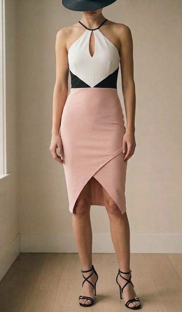 IMPORTED PINK BOUTIQUE PEACH BLACK ASSYMETRICAL DRESS (Category: Evening dresses & gowns) located in Marikina City. Submitted by minimalistmanila (Listing ID 1468095328, Image 1). Description: New Pink Boutique peach white black dress. Medium size, 18 inch bust, 39 inch length. Bought in UK. Order now!.