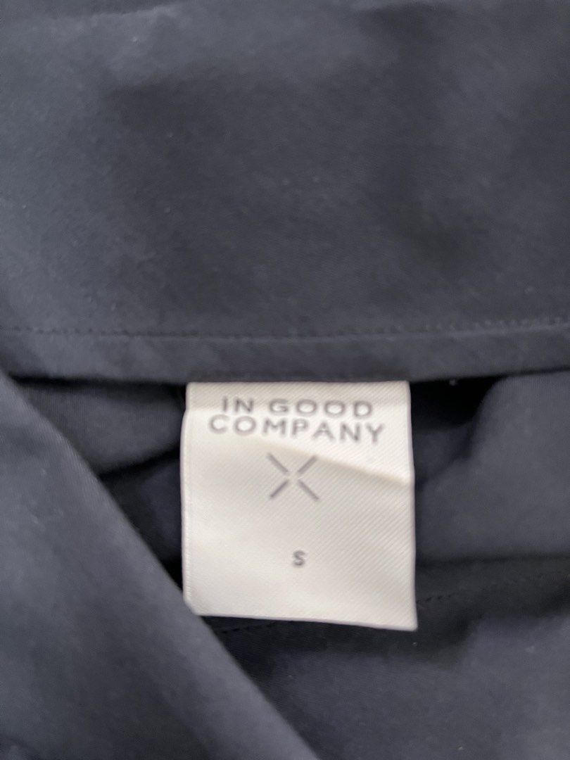 In Good Company Top (Category: Blouses) located in Paranaque City. Submitted by PrelovedClosetetc (Listing ID 1468067041, Image 2). Description: - Design: Mock neck with stylish snap buttons on the shoulder - Care: Hand wash cold, medium iron - Condition: Great versatile staple, easy to pair with jeans or skirts Siz me S fits up to semi L.