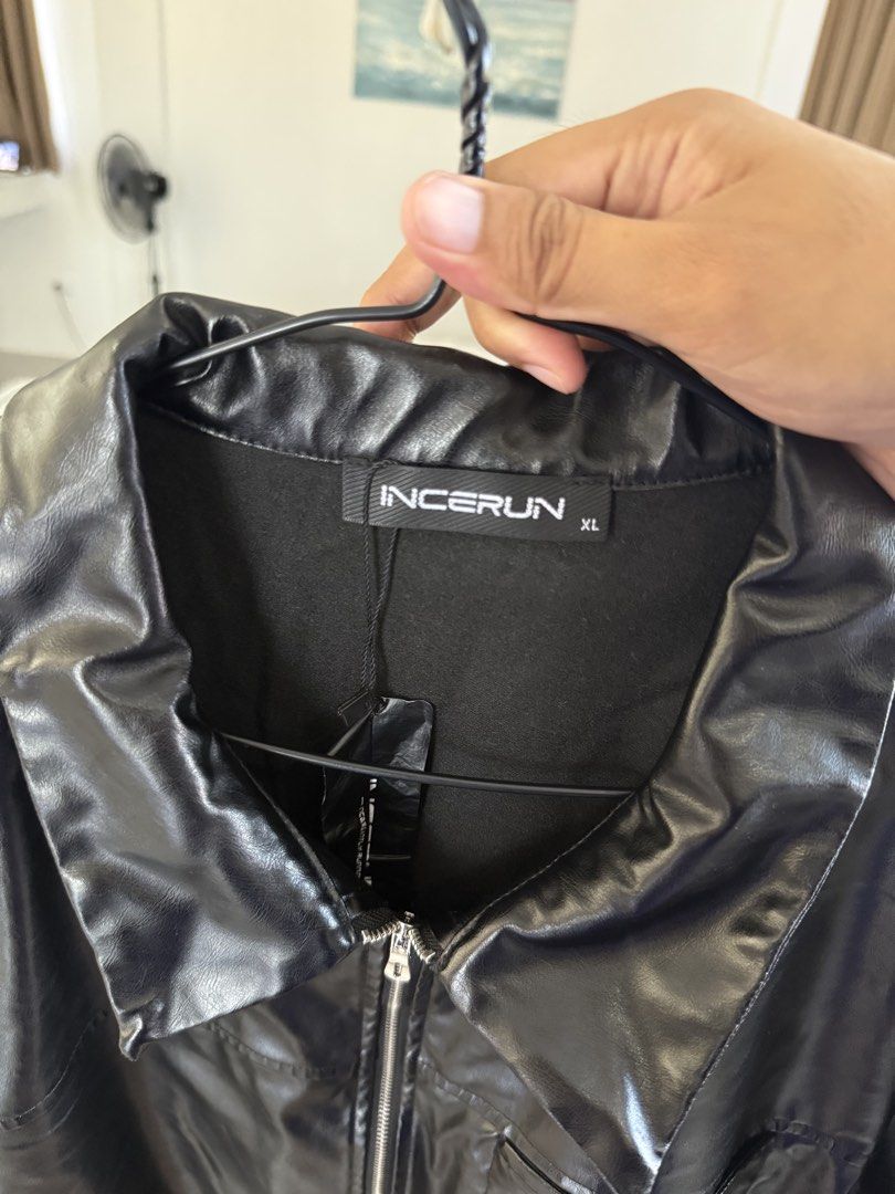 INCERUN Leather Zip up Shirt (Category: Coats, Jackets and Outerwear) located in Subic. Submitted by jxcxfx (Listing ID 1468117031, Image 2). Description: .