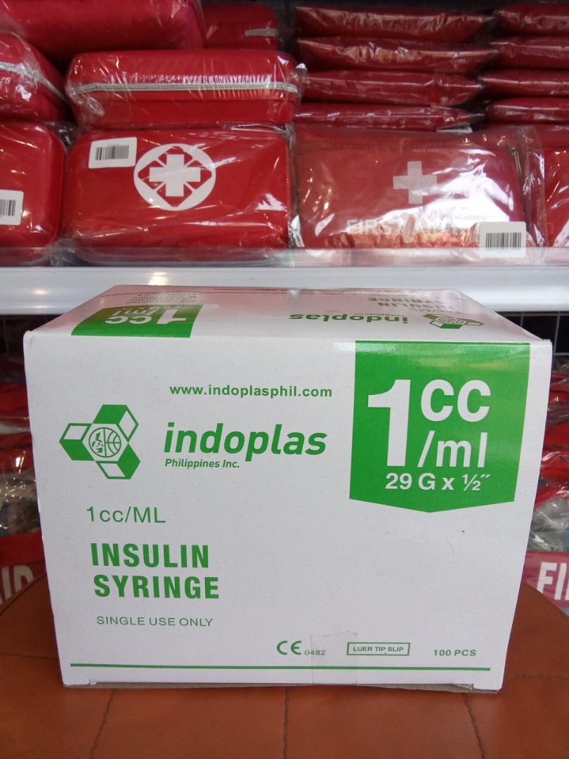 INDOPLAS 1CC/ML INSULIN SYRINGE 100 PCS PER BOX (Category: Medical Supplies & Tools) located in Quezon City. Submitted by dxsshop002 (Listing ID 1468103296, Image 1). Description: .
