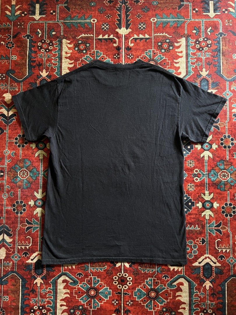 Insane Clown Posse Black Rap Tee (Category: Tshirts & Polo Shirts ) located in Imus. Submitted by the1994thriftshop.ph (Listing ID 1468176594, Image 2). Description: Insane Clown Posse Black Rap Tee Size: Medium Pit to pit: 19.8 inches Top to bottom: 28 inches Minor crack print issue Price: Php 1,000.