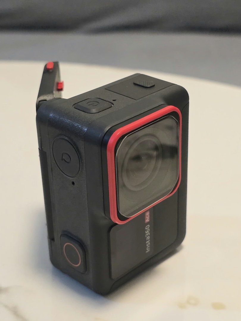 Insta360 Ace v1 Action Camera with Box and Mount (Category: Cameras) located in Mandaluyong City. Submitted by loperamide23121 (Listing ID 1468138238, Image 1). Description: - Model: Insta360 Ace action camera - Condition: slightly used, not abused. Clean body and clear lenses, great setup for sports, travel, and outdoor recording - Key Feature: Flip-up screen for easy vlogging and framing shots - Inclusions: Original box, mounting frame, and mou