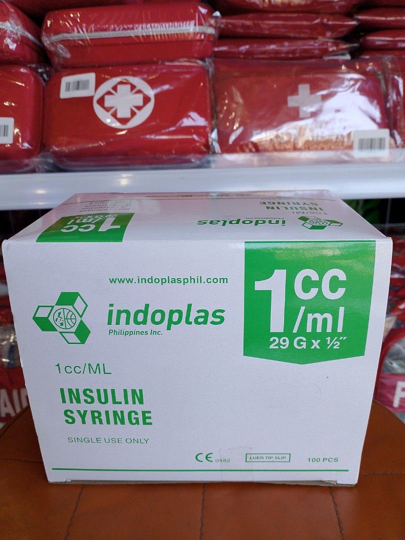INSULIN SYRINGE 1CC 1ML- 100 PCS PER BOX (Category: Medical Supplies & Tools) located in Quezon City. Submitted by jeca_closet (Listing ID 1468103469, Image 1). Description: .