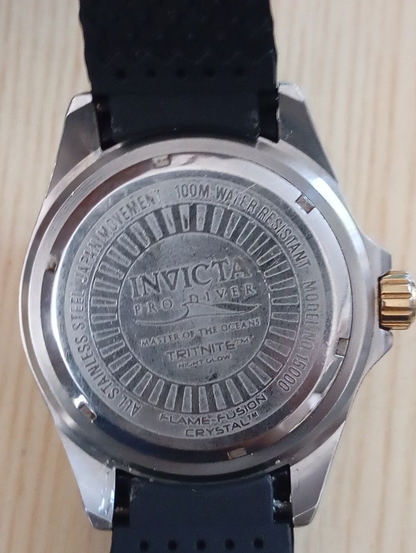 Invicta (Category: Men's Watches) located in Las Pinas. Submitted by quick_deals_great_finds2 (Listing ID 1468096000, Image 3). Description: Original good working condition Quartz with battery Big size 45mm.