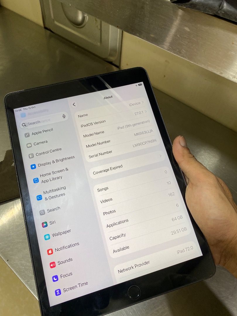 Ipad 9th gen 64gb wifi/cellular(rare find) (Category: iPad) located in Cavite. Submitted by kimvillare58115 (Listing ID 1468260131, Image 2). Description: Ipd 9th gen WiFi/cellular(rare find) Sale or swap to android tablet willing to add cash if higher unit.