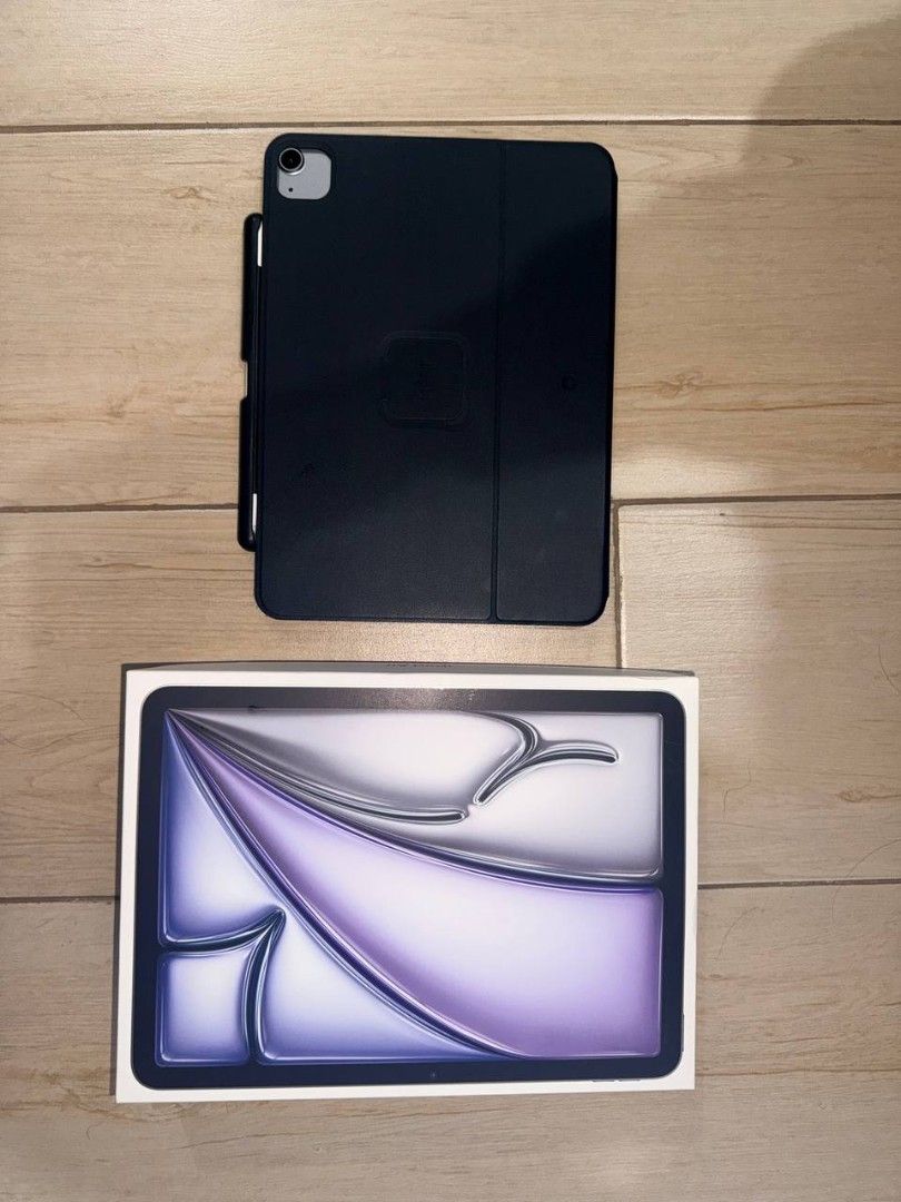 iPad Air M3 (Category: iPad) located in Manila. Submitted by ferdicador26440 (Listing ID 1468258186, Image 1). Description: FOR SALE: iPad Air M3 bundle ₱36,999 – slightly negotiable INCLUSIONS • iPad Air 11-inch (M3, 2025), 128GB, Wi-Fi, Space Gray • Apple Pencil Pro • MOFT folio case with stand (black) • With Original box but No Charger and Cable DETAILS • PH unit (MC9W4PP/A), bought brand new at [Beyond the Box], One Year Old. • Battery health