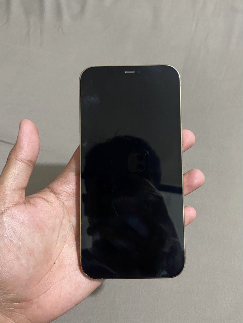 iPhone 12 Pro Max (Category: iPhone 12 Series) located in Angeles City. Submitted by adhi30 (Listing ID 1468169783, Image 3). Description: iPhone 12 Pro Max 256gb Comes with unit and case. 75% battery health (Original) Any sim Makinis and smooth gamitin Yung 2.5x cam is shaky. Pero yung 1x and 1.5x is okay lang. .
