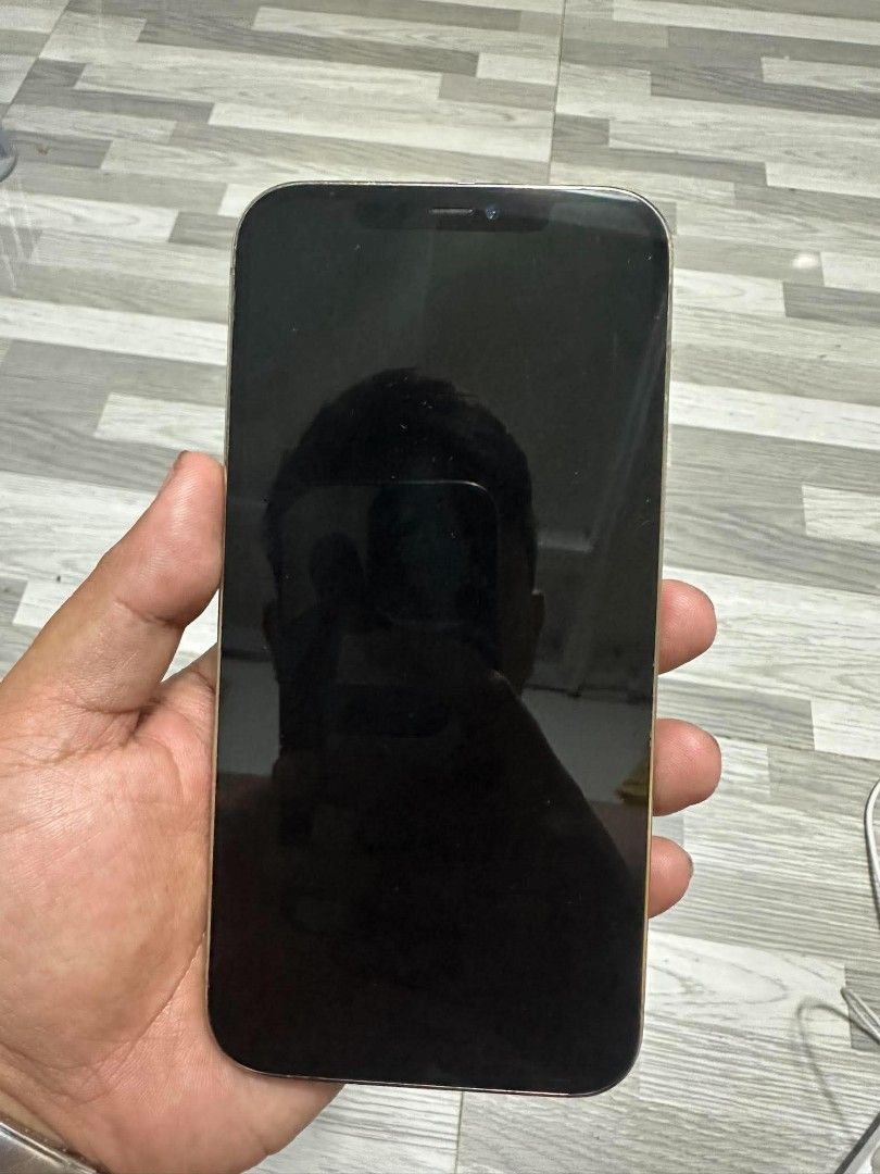 Iphone 12promax 128gb (Category: iPhone 12 Series) located in Manila. Submitted by motonog (Listing ID 1468078869, Image 1). Description: For sale or for swap sa lower ios add cash ka Iphone12promax 128gb Gold Unli reset Face id Truetone Any sim will do Us variant 78battery health (orig) No history of repair One scratch sa screen Dm sa mild issue Unit and case only Meet up only Manila location Pm sa price.
