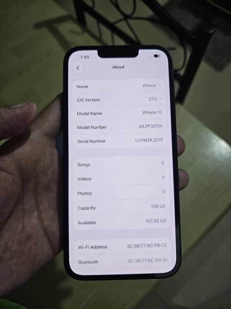 IPhone 13 128Gb Rush Sale‼️ (Category: iPhone 13 Series) located in Cavite. Submitted by rainramos006 (Listing ID 1466933115, Image 2). Description: Sale or Swap iPhone 13 (Midnight) •128Gb •Smartlock •NTC Approved •84% Battery Health •No Repair History ❌️ Unit , Orig box, Case & Cord 📍Trece Cavite.