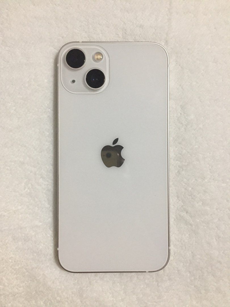 iPhone 13 128gb Starlight (Category: iPhone 13 Series) located in Iloilo. Submitted by xngltnx (Listing ID 1468281173, Image 1). Description: - Model: iPhone 13 - Storage: 128GB - Color: Starlight - Battery Health: 100% - Condition: Pristine, well-maintained - Features: True Tone active, flawless body and screen - No sim restrictions - Unli reset - Yung bubbles sa screen is because hindi ko pa nakukuha ang plastic when I bought it - No repair his