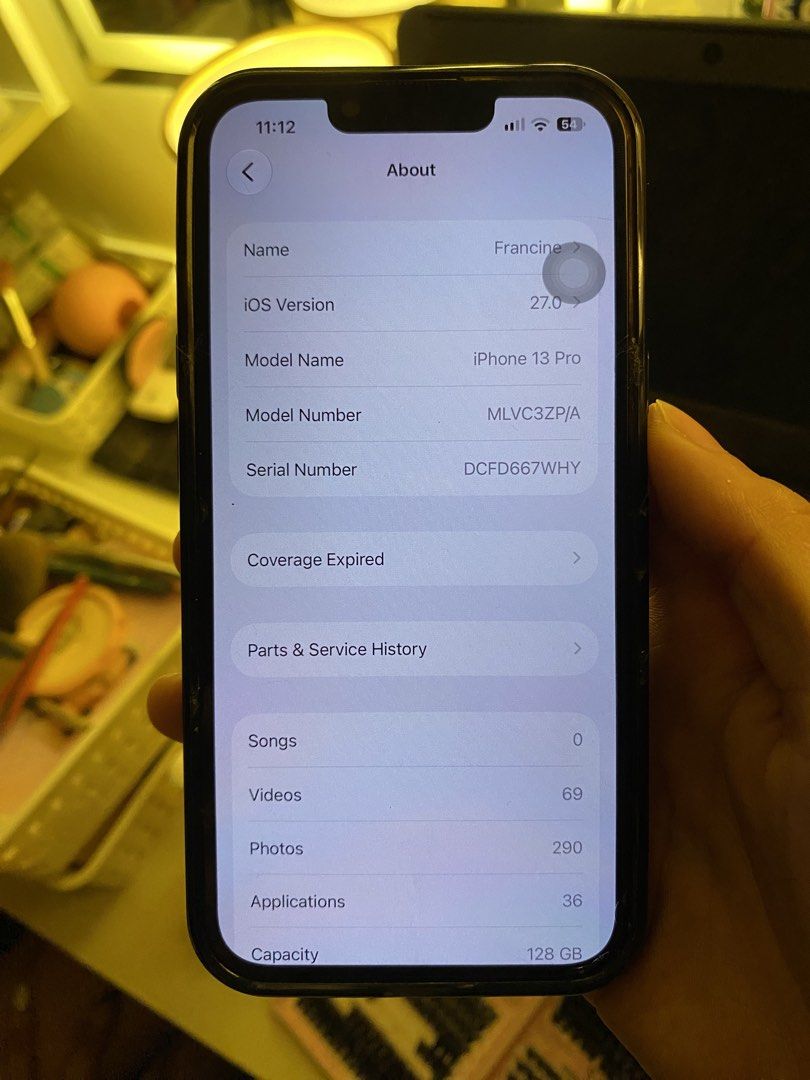 Iphone 13pro 128gn fu all working (Category: iPhone 13 Series) located in Manila. Submitted by hybrid.cam2004 (Listing ID 1468229361, Image 3). Description: .