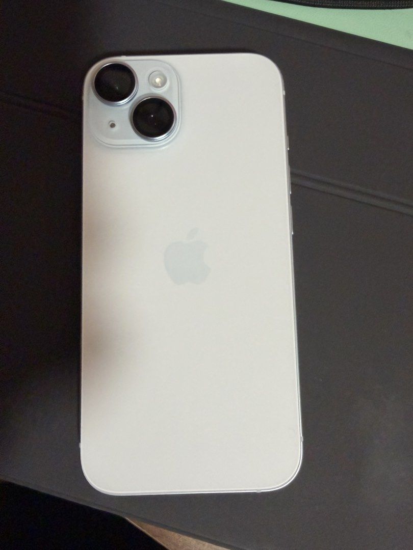 iPhone 15 128GB Blue (Category: iPhone 15 Series) located in Muntinlupa City. Submitted by all.littlethingsph (Listing ID 1468106842, Image 3). Description: * Complete with box, same serial no. * 128GB * Blue * Warranty until January 20, 2027 * Unused cable * barely used, work phone * with case, tempered glass and camera lens protector included RFS: Upgrade 📍Muntinlupa / Pasay City (per request) .