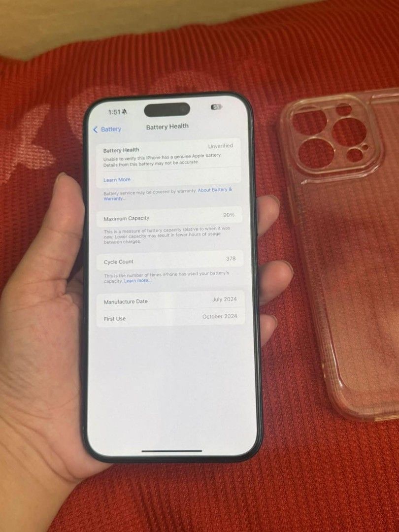 iphone 15 pro max 256G bypassed/wifi used (Category: iPhone 15 Series) located in Manila. Submitted by minecessories (Listing ID 1468215213, Image 3). Description: bypass wifi/hotspot used 87% replace battery replace original display galing unit main camera replace galing unit face id working minimal paint chips pass sa barat.