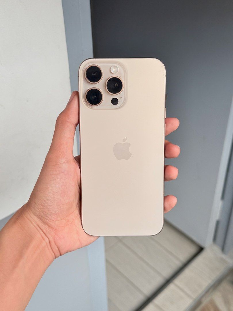 Iphone 16 Pro Max (Desert Titanium) (Category: iPhone 16 Series) located in Malabon City. Submitted by mangwelsss (Listing ID 1468229252, Image 3). Description: FOR SALE OR SWA SA LOWER UNIT PLUS CASH! iPhone 16 Pro Max Desert Titanium 256gb 89% Battery Health Factory Unlocked Local Variant No issue No history of repair Makinis Comes w/ original Box (same imei) Cord Cases Unli check and unli reset upon meetup Loc: South caloocan.