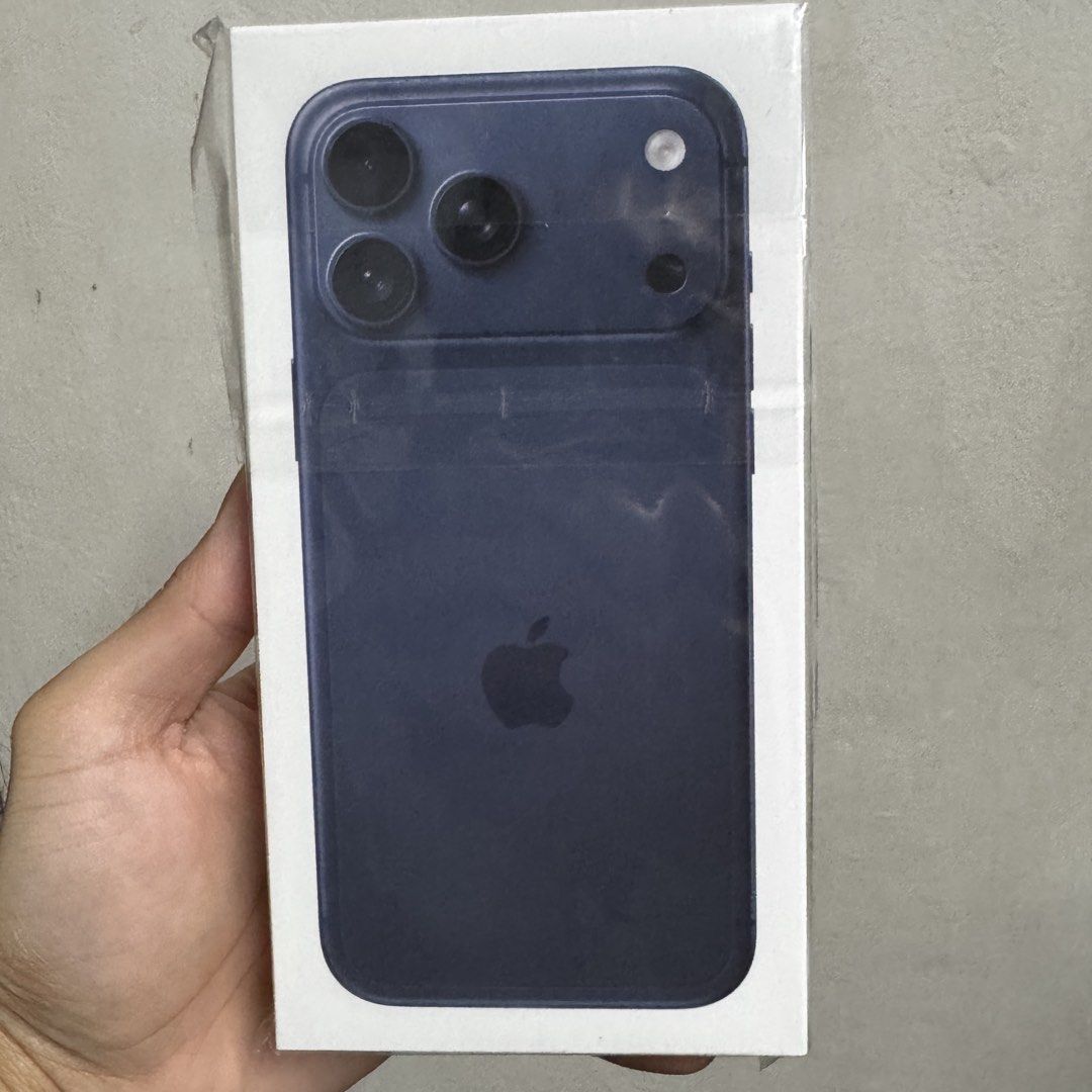 iPhone 17 Pro Max 256GB Deep Blue (Category: iPhone 17 Series) located in Manila. Submitted by pg.lj (Listing ID 1468112319, Image 1). Description: Apple iPhone 17 Pro Max 256GB Deep Blue 100% Brand new and sealed NTC Approved 1yr Official Warranty Open line to any sim Comes with full protection bundle: - Spigen Silicone Fit Case (Dark Grey): MagFit compatible, drop-tested, with rear guard and soft suede interior - Spigen GlasTR EZ Fit Optik Pro: