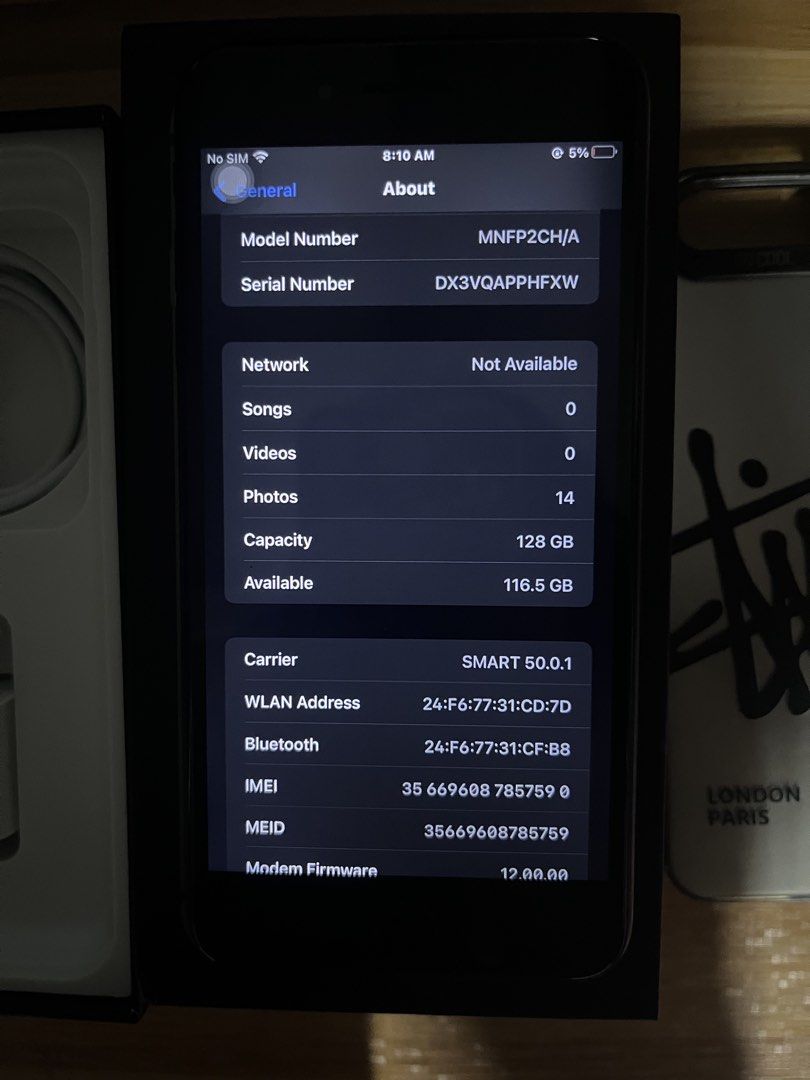 Iphone 7 plus 128gb (Category: iPhone 7 Series) located in Naic. Submitted by nasaryn_ (Listing ID 1468206128, Image 2). Description: replaced batt (93%) 128gb .