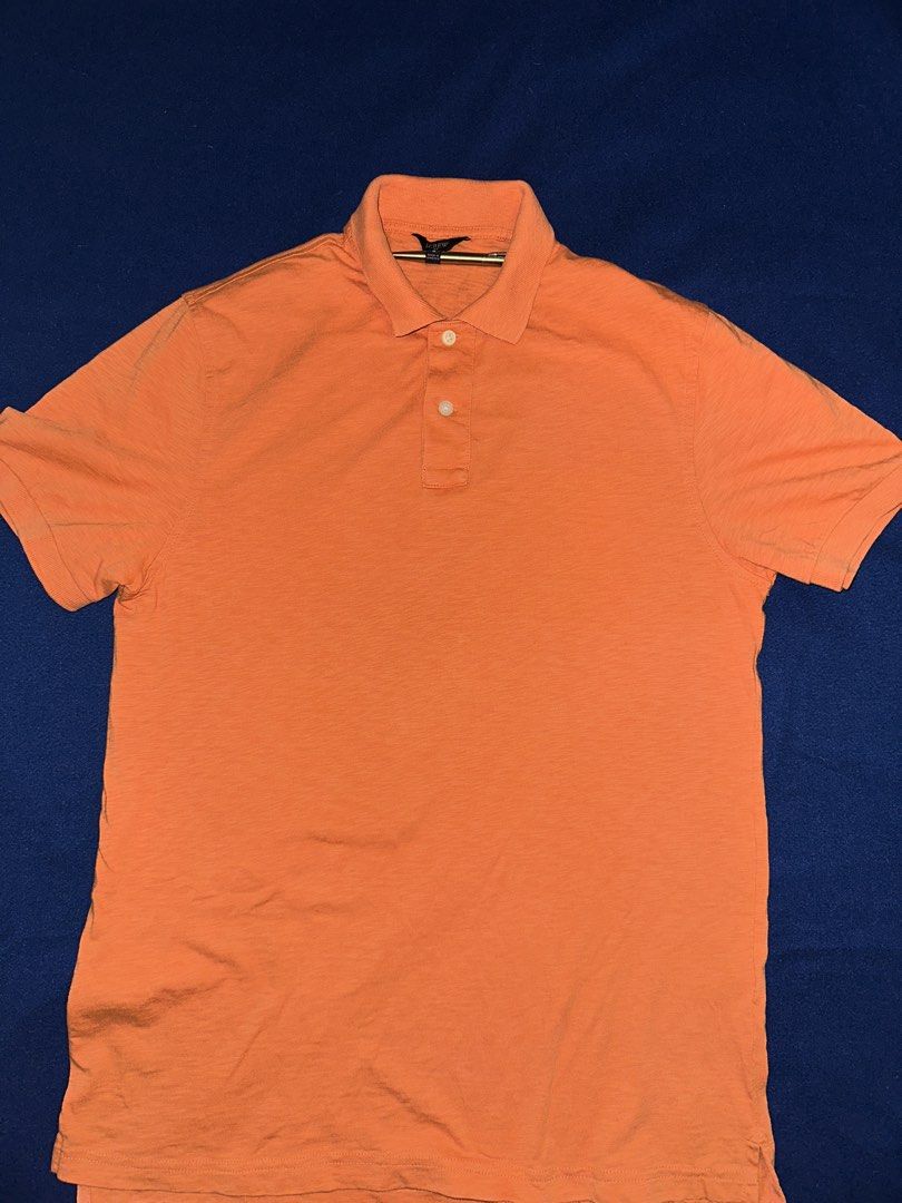 J. Crew polo shirt M (Category: Tshirts & Polo Shirts ) located in Quezon City. Submitted by mancave_stuff (Listing ID 1468161019, Image 1). Description: J. Crew Polo soft cotton Size M: W19” x L28” Color: Peach orange pastel 10/10 rate Excellent condition .