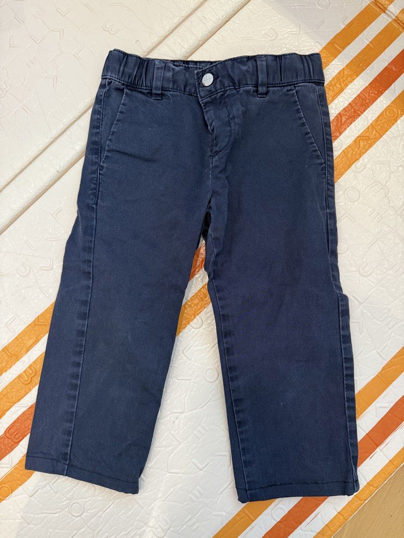 Jacadi 3a navy boys toddler pants (Category: Babies & Kids Fashion) located in Makati City. Submitted by nmvs1 (Listing ID 1468070795, Image 1). Description: Jacadi toddler pants Navy blue Size 3a Manage expectations well used but still good.