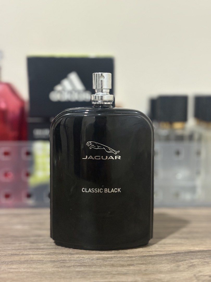 Jaguar Classic Black (Men) (Category: Fragrance & Deodorants) located in Legazpi City. Submitted by dauthenticlooters (Listing ID 1468181541, Image 1). Description: Bottle size: Almost full 90/100 mL Original Price: Around ₱2,949–₱4,349 (retail reference).