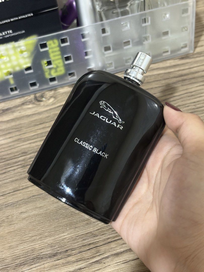 Jaguar Classic Black (Men) (Category: Fragrance & Deodorants) located in Legazpi City. Submitted by dauthenticlooters (Listing ID 1468181541, Image 2). Description: Bottle size: Almost full 90/100 mL Original Price: Around ₱2,949–₱4,349 (retail reference).