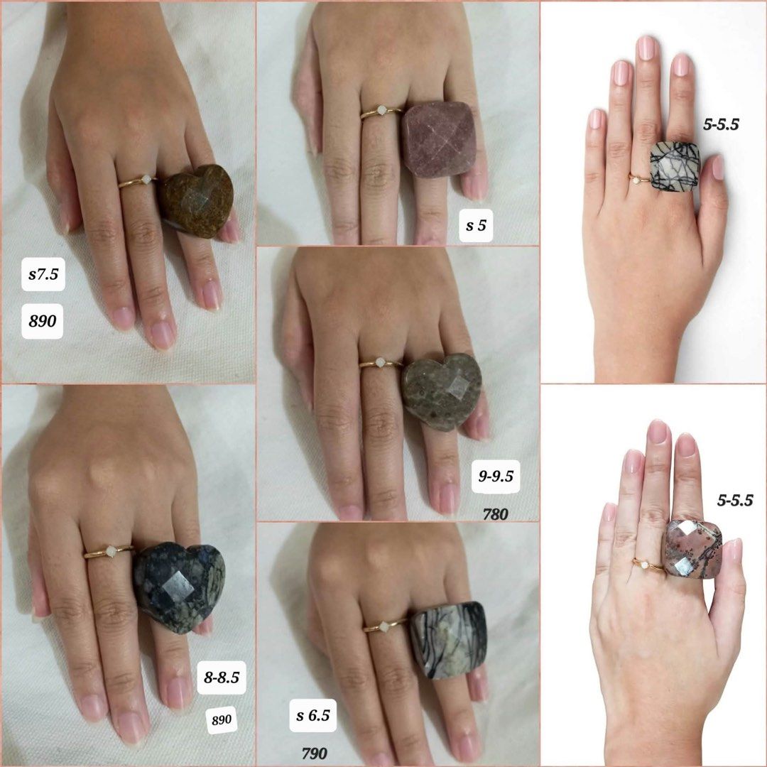 Japan Source Natural Curved Stone Rings Power Ring (Category: Luxury Accessories) located in Naga. Submitted by happeemarket (Listing ID 1468218868, Image 1). Description: Not heavy to wear.