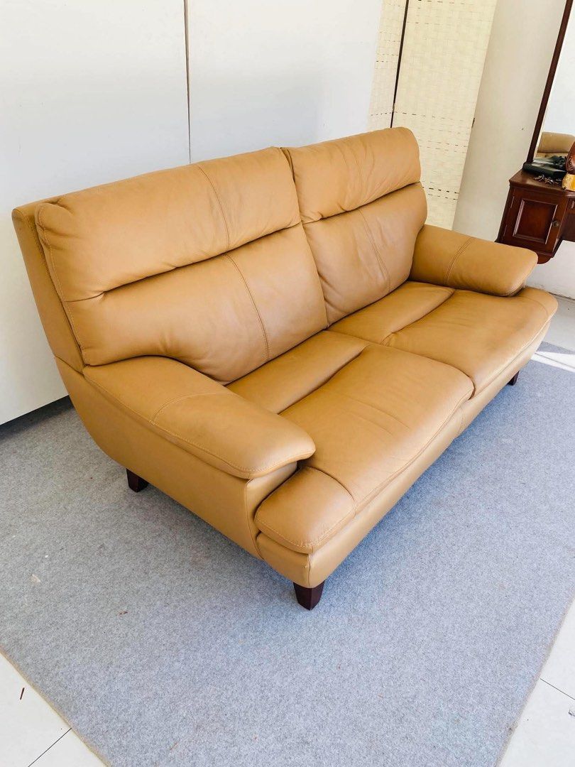 “JAPAN SURPLUS” BROWN LEATHER SOFA (Category: Sofas) located in Bulacan. Submitted by monmon555 (Listing ID 1468261898, Image 3). Description: “JAPAN SURPLUS” BROWN LEATHER SOFA SIZE: (AS-IS ITEM) IN GOOD CONDITION.