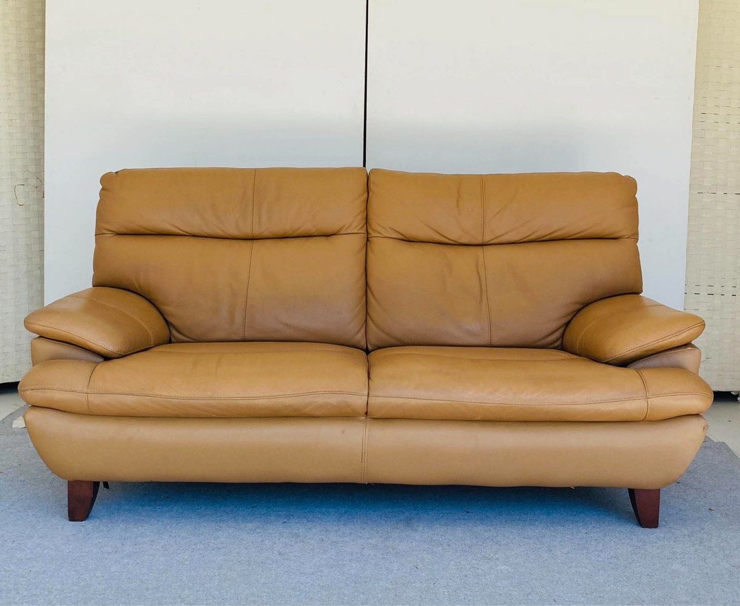 “JAPAN SURPLUS” BROWN LEATHER SOFA (Category: Sofas) located in Bulacan. Submitted by monmon555 (Listing ID 1468261898, Image 1). Description: “JAPAN SURPLUS” BROWN LEATHER SOFA SIZE: (AS-IS ITEM) IN GOOD CONDITION.