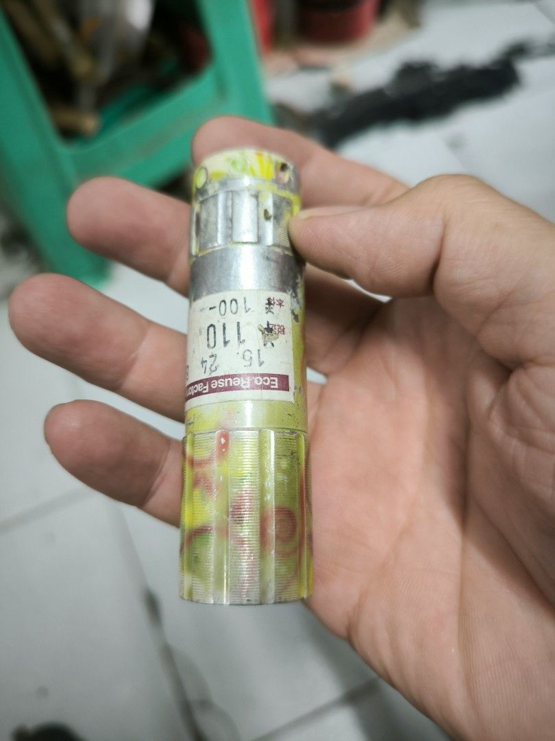 Japan surplus Compact LED Flashlight with Multi-Bulb Head (Category: Lighting) located in Angeles City. Submitted by yellowbrickstore (Listing ID 1468093812, Image 1). Description: - Type: Compact metal flashlight - Condition: Tested and 100% working, clean battery compartment - Lighting: 5 bright white LED bulbs - Design: Cylindrical body with yellow and silver Japanese-patterned tape - Best for: Camping, emergency kits, power outages, and dark 